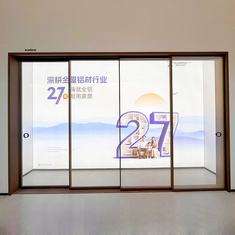 Glass Sliding Door with Bottom Track